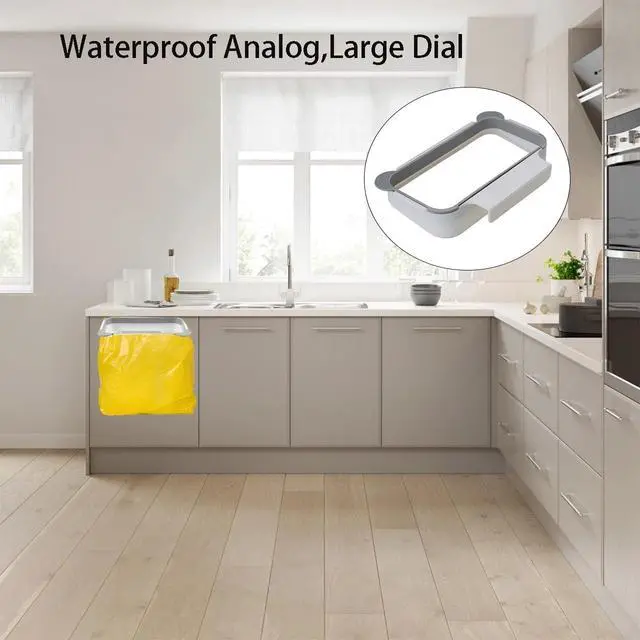 Alt view image 5 of 6 - NeilBee Stylish Cute Hanging Trash Bag Holder fits Kitchen cabinets Perfectly Drill-Free and Tool-Free for Fast Installation, Effectively Freeing up Kitchen Counter and Cabinet Space.
