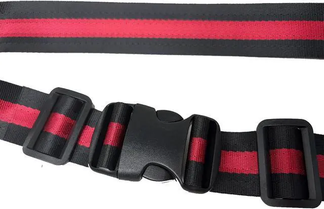 Alt view image 4 of 5 - MAGARROW 1.5" Utility Straps with Buckle Adjustable, 4-Pack (RED/Black, 9.5 feet Long)