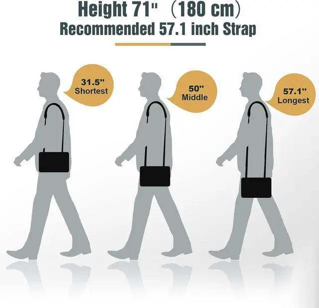 Alt view image 5 of 7 - TiMOVO 57.1" Shoulder Strap Replacement Adjustable Black | Thick Soft Anti-Slip Pad & Metal Hooks, Replacement for Laptop Messenger Crossbody Briefcase Duffel Camera Bag