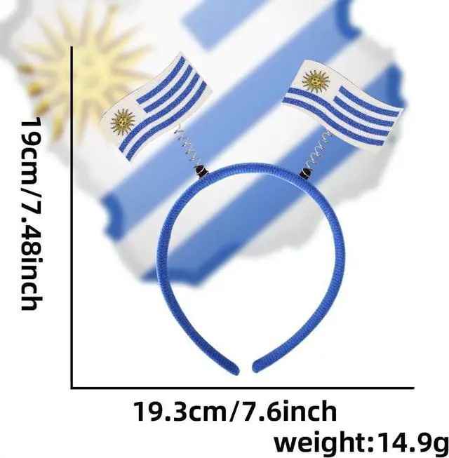 Alt view image 2 of 2 - Soyzvteo Soccer World Cup Headbands Country Flag Hairbands Hair Accessories for Women Men for Cheering at Football Events