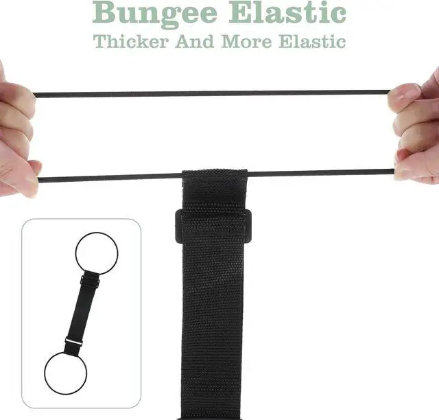 Alt view image 5 of 7 - 2 PCS Luggage Connector Straps, Add a Bag Luggage Straps | Adjustable Bungee Elastic Belt, to Connect Two Suitcases, for Travel Essentials, Secure Fastening, Bag Strap