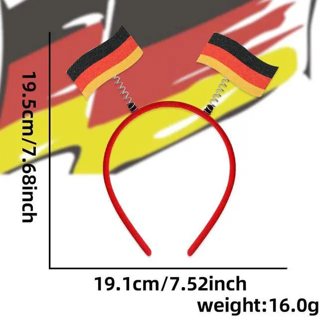 Alt view image 2 of 2 - Soyzvteo Soccer World Cup Headbands Country Flag Hairbands Hair Accessories for Women Men for Cheering at Football Events