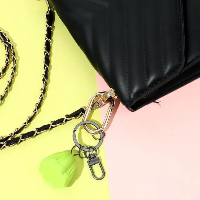 Alt view image 6 of 7 - 2 Pcs Spring O Ring Clip for Purse Strap Oval Snap Clip Gold Key Rings for Keychain Alloy Round Buckle Key Hook Purse Strap Extender Clip for Keys, Bag, Handbag, Crafts 1.93"×0.94"