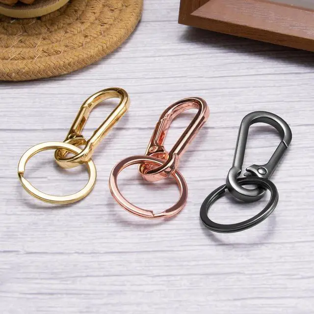 Alt view image 2 of 6 - Metal Keychains Keyring Clip Holder Organizer Key Chain Ring For Accessories Women Men, Home Car Keys