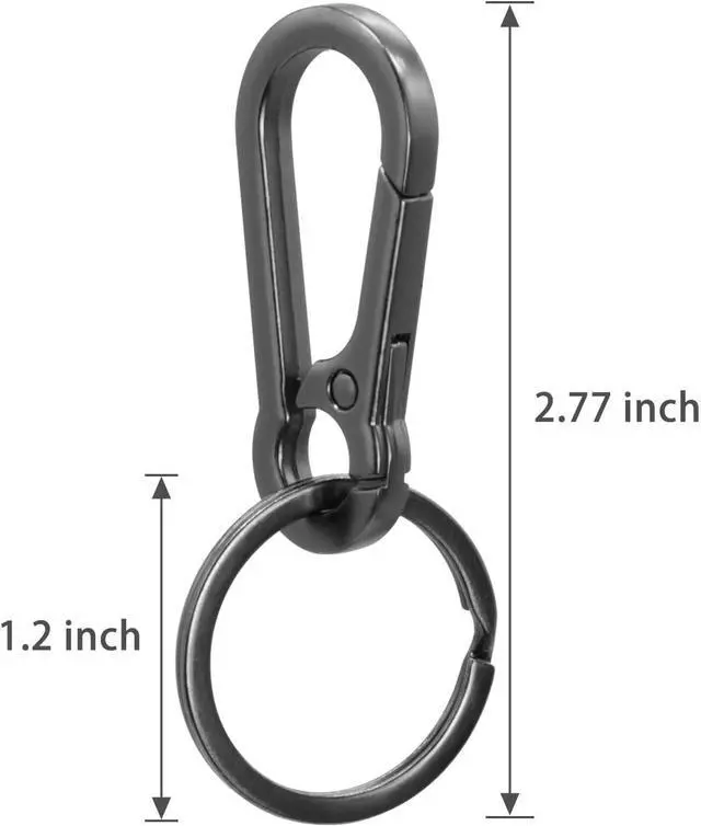 Alt view image 3 of 6 - Metal Keychains Keyring Clip Holder Organizer Key Chain Ring For Accessories Women Men, Home Car Keys