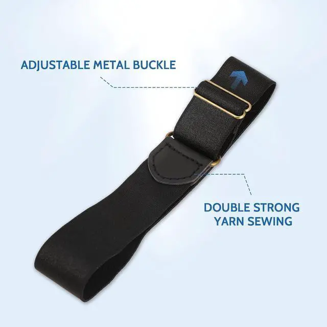 Alt view image 4 of 7 - salbsever Elastic Black Arm Band Sleeve Garters Stretchy Adjustable Anti-Slip Shirt Long Sleeve Holders Armband for Men