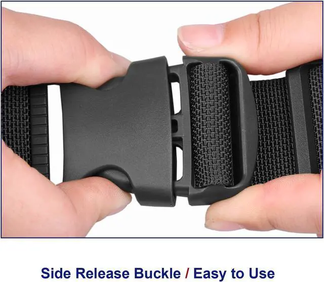 Alt view image 5 of 6 - MAGARROW 80" Long Utility Luggage Straps with Buckle Adjustable (Black (4-Pack), 1.5" Wide - 80" Long)