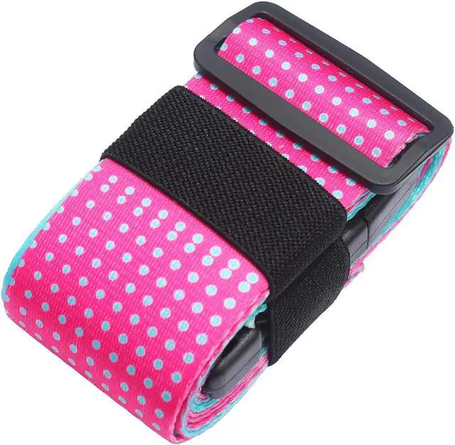 Alt view image 4 of 7 - Luggage Straps for Suitcases TSA Approved Easy Pack Organized Suitcase Strap, Luggage Strap, Luggage Belt Strap, Bag Straps for Luggage. Buckle Straps Travel Accessories (Gradient Dot)