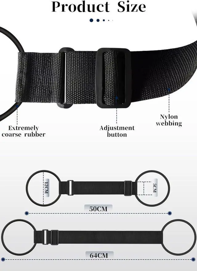 Alt view image 4 of 7 - 2Pcs Luggage Straps Bag Bungee Luggage Straps Suitcase Adjustable BeltAdd a Bag Easy to Travel Suitcase Elastic Strap Belt Luggage Accessories(Black-2Pcs)