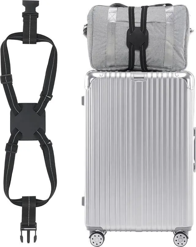 Main image of Travelkin Luggage Straps Bag Bungee for Suitcase Add a Bag TSA Approved | Travel accessories for luggage, luggage handle wrap, backpack straps, luggage connector straps, travel gadgets,bag strap