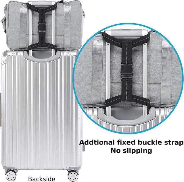 Alt view image 5 of 7 - Travelkin Luggage Straps Bag Bungee for Suitcase Add a Bag TSA Approved | Travel accessories for luggage, luggage handle wrap, backpack straps, luggage connector straps, travel gadgets,bag strap
