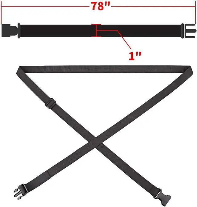 Alt view image 2 of 7 - MAGARROW 78" x 1" Strap Buckle Packing Straps Adjustable 1-Inch Belt