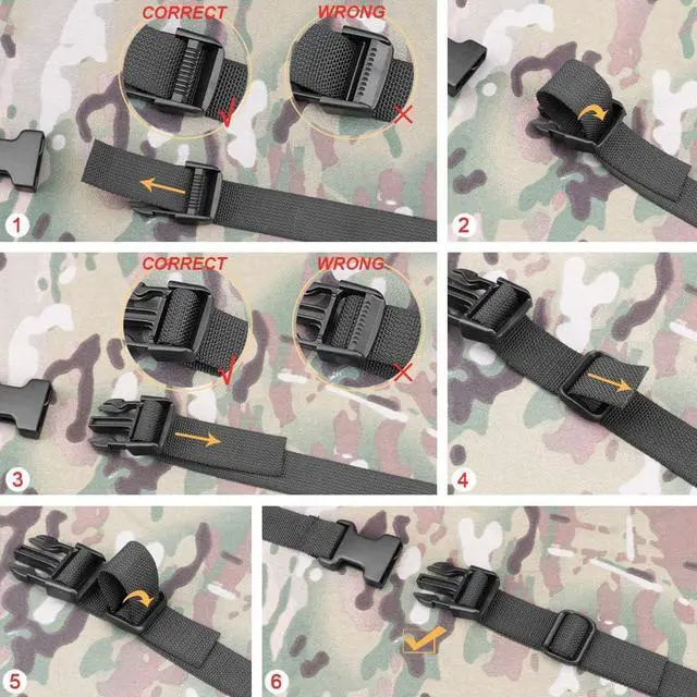 Alt view image 5 of 7 - MAGARROW 78" x 1" Strap Buckle Packing Straps Adjustable 1-Inch Belt