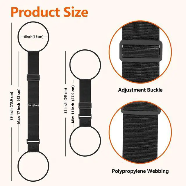 Alt view image 5 of 7 - Adjustable Luggage Connector Straps for Suitcases, Add a Bag Elastic Belt | Securely Attach Bags, Backpacks and Accessories to Suitcases, 6mm Thick Elastic Cord, Adjustable Length 11-17", 2 Pack
