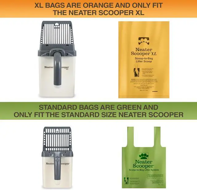Alt view image 3 of 5 - Neater Pets Neater Scooper XL Size Extra-Capacity Waste Bags, Refill Bags for Neater Scooper XL Cat Litter Scoop, Lavender Scent (3 Rolls, 45 Count)