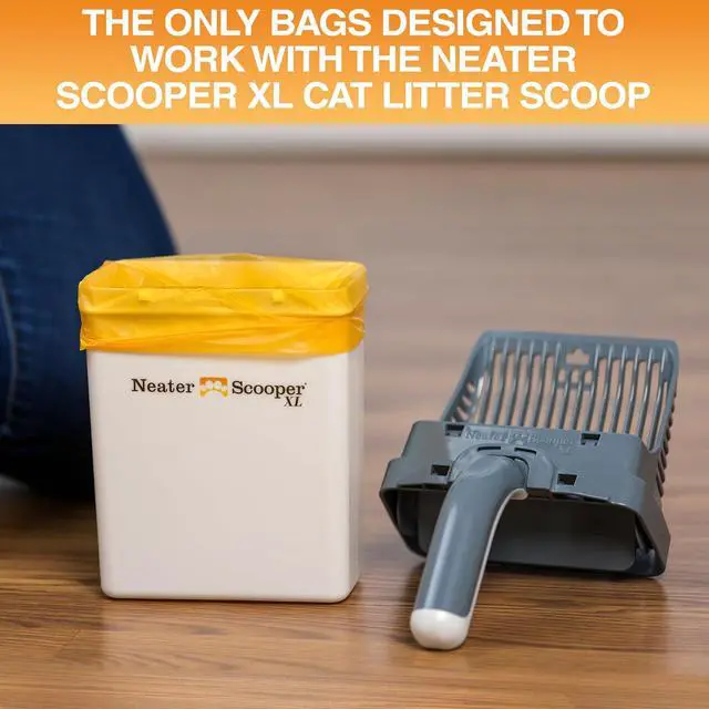 Alt view image 2 of 5 - Neater Pets Neater Scooper XL Size Extra-Capacity Waste Bags, Refill Bags for Neater Scooper XL Cat Litter Scoop, Lavender Scent (3 Rolls, 45 Count)