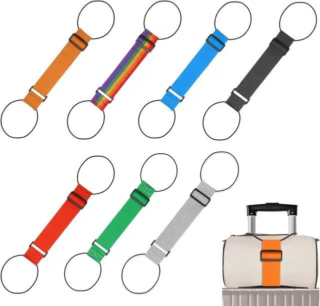 Main image of Luggage Straps,Elastic Travel Straps for Securing Luggage, Suitcase & Bag Organizer, Adjustable Hold-Down Straps for Travel Accessories, Carry-On, Checked Bags, Ideal for Travelers (7PCS)