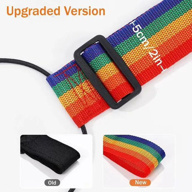 Alt view image 4 of 7 - Luggage Straps,Elastic Travel Straps for Securing Luggage, Suitcase & Bag Organizer, Adjustable Hold-Down Straps for Travel Accessories, Carry-On, Checked Bags, Ideal for Travelers (7PCS)