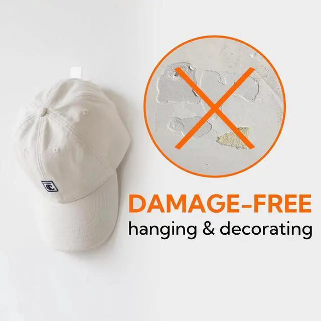 Alt view image 5 of 7 - hookay 1lb Small Wire Toggle Hooks with 16 Damage-Free Wall Hooks and 24 Adhesive Strips, No Tools Removable Hanging for Light Decor/Keys/Photos, Holds up to 1 lb
