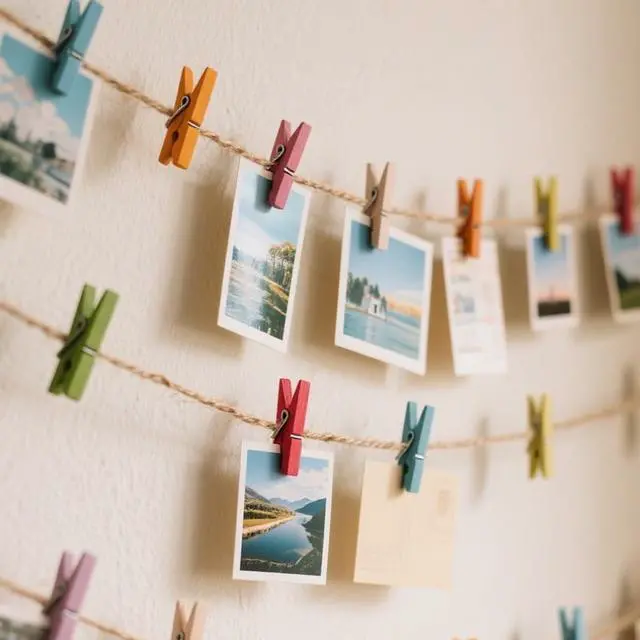Alt view image 3 of 7 - 30PCS Colored Clothes Pins, 2.9 Inch 10 Colors Wooden Clothespin, Rust Resistant Clothes Clip for Hanging Pictures, Photos, Clothes, Decoration Crafts