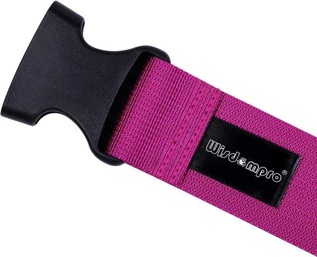 Alt view image 5 of 7 - Wisdompro 2 Pcs Add a Bag Luggage Strap, 31" Luggage Connector Strap Purple | Heavy Duty Adjustable Connect Suitcase Belt Travel Attachment Travel Accessories for Connecting Your Luggage Together