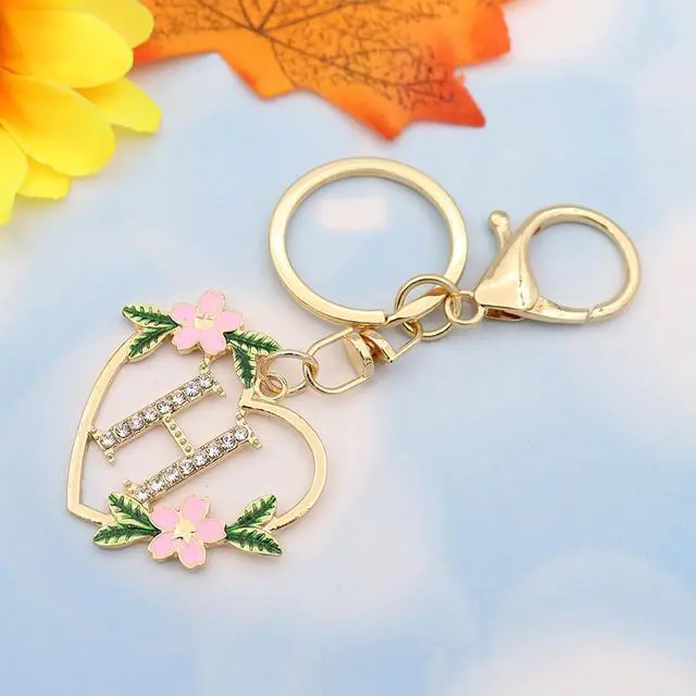 Alt view image 2 of 5 - Elechobby Heart Shape Letter Keychain - Cute Accessory for Women,Sister,Mom,Bestie, Handbag Backpack Charm,Car Keyring