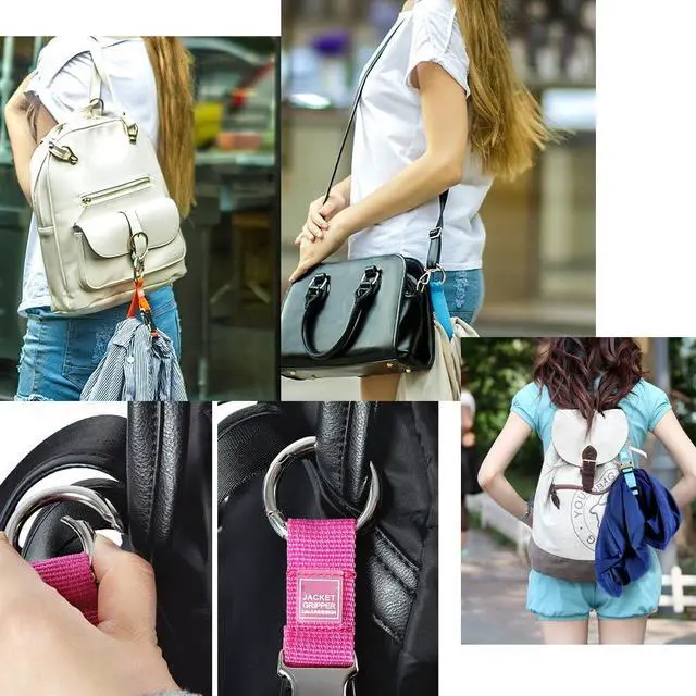 Alt view image 5 of 7 - Add-A-Bag Luggage Strap Jacket Gripper, Luggage Straps Baggage Suitcase Belts Travel Accessories - Make Your Hands Free, Easy to Carry Your Extra Bags, Black
