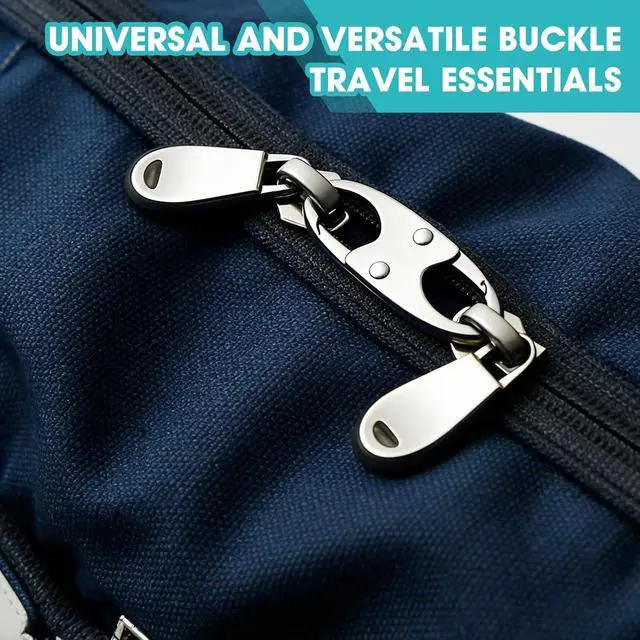 Alt view image 6 of 7 - 8 Pcs Anti-Theft Small Carabiner Clip, Double Opening Zipper Pull Replacement, Elegant Zinc Alloy Zipper Clips for Backpacks, Luggage, Duffel Bags, Travel Essentials - 4 Silver & 4 Gunmetal