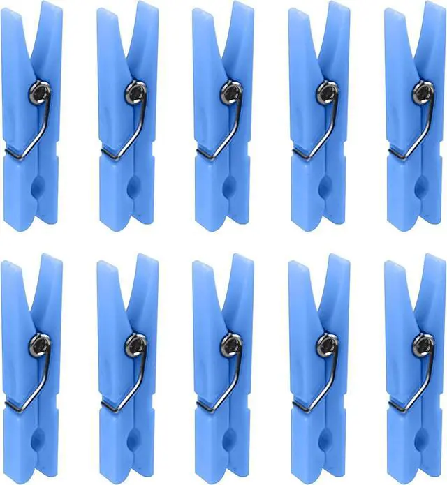 Main image of 30 Pcs Mini Clothes Pins, 1.4 Inch Plastic Clothes Pins for Baby Shower Games Party Decorations DIY Crafts (Blue)