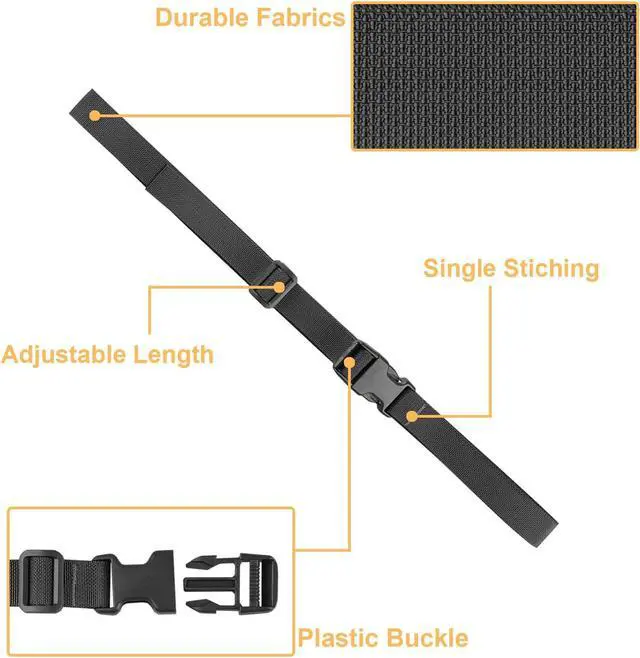 Alt view image 4 of 7 - MAGARROW 24" 40" 60" 100" Strap Buckle Packing Straps Adjustable 1-Inch Belt