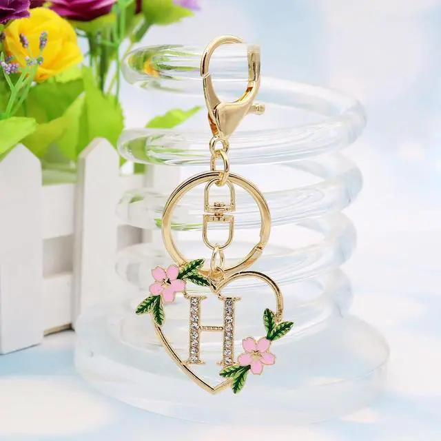Alt view image 4 of 5 - Elechobby Heart Shape Letter Keychain - Cute Accessory for Women,Sister,Mom,Bestie, Handbag Backpack Charm,Car Keyring