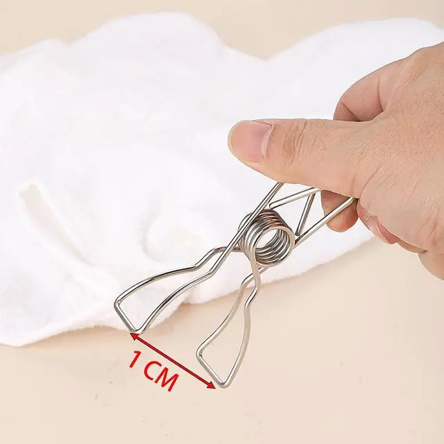 Alt view image 4 of 7 - Small Chip Clips, 40 Pcs 1.7 Inch Stainless Steel High Elasticity Good Persistence for Clothespins, Paper Clips, Food Bag Clips, Clothes Pins (40)