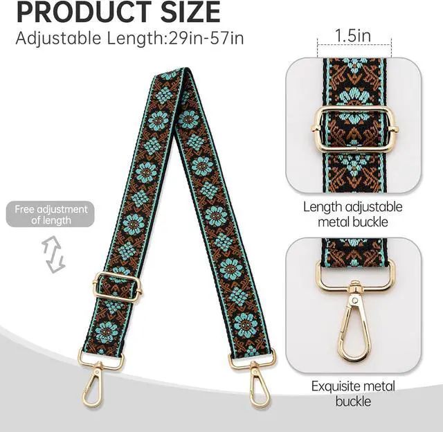 Alt view image 2 of 5 - Purse Straps Replacement Crossbody Bag Strap Adjustable Long Shoulder Straps for HandbagsWomen Purse Strap