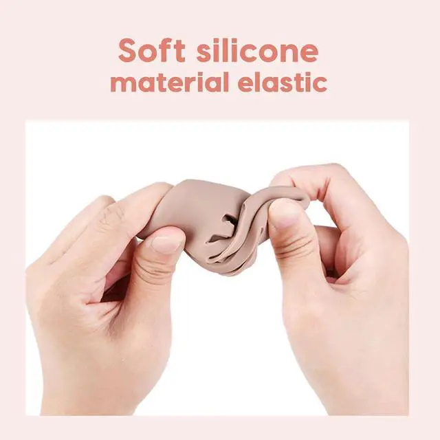 Alt view image 5 of 6 - 3 Pcs Makeup Sponge Holder, Cosmetic Travel Cases, Egg-shaped Blender Storage, Durable Silicone Organizer for Wet or Dry Makeup Sponges, Space-Saving, Easy to Clean (white/pink/khaki)