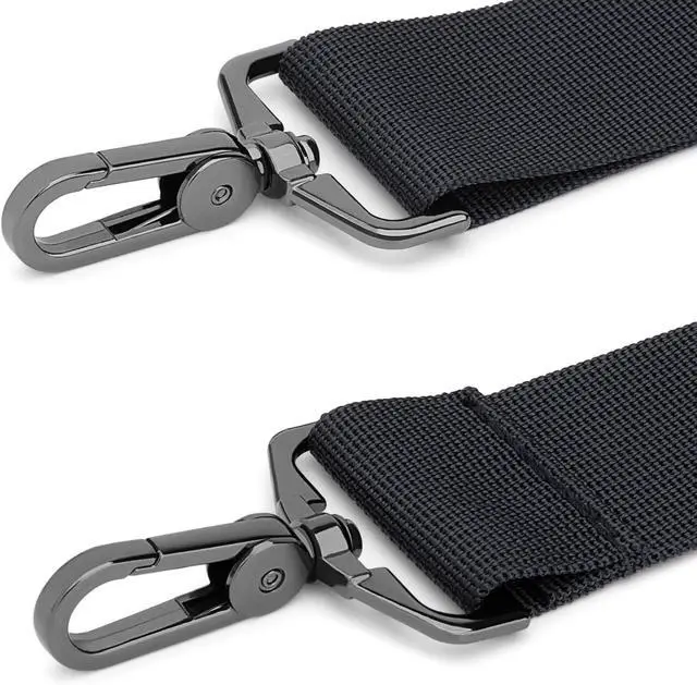 Alt view image 4 of 7 - RAINYEAR 59 Inch Shoulder Strap Replacement Strap for Laptop Bag, Black | Adjustable Soft Padded Shoulder Strap with Metal Hooks for Shoulder Bag, Messenger Bag, Travel Duffel Bag, Crossbody Bag