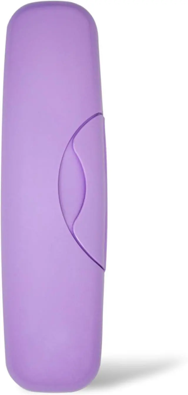Main image of RADIUS Toothbrush Travel Case for Big Brush/Original/Scuba Brushes, BPA-Free Recycled Plastic, Portable for Bathroom, School, Home, Camping - Lavender (ONLY fits the Big Brush/Original/Flex/SCUBA)