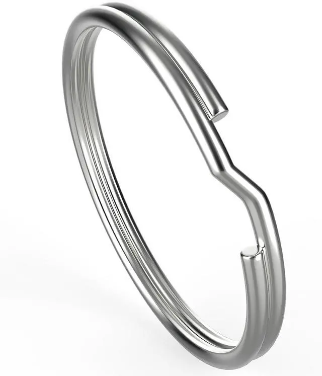 Main image of Key Ring/Key Chain, 50 Pack 1 inches Split Round Metal Silver Keyring for Home/Car/Outdoor/Arts/Lanyards/CraftsKeys Organization
