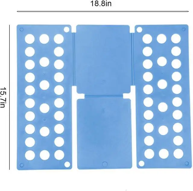 Alt view image 2 of 6 - Kids Clothes Shirt Folding Board, Small Size for 1-9 Years Old, Blue Plastic Magic Organization Tool, Durable Foldable Clothes Folder for Towels