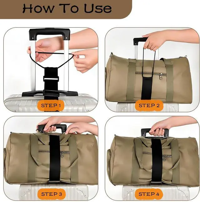 Alt view image 7 of 7 - 2Pack Adjustable Luggage Straps for Suitcases, Connect Bag to Suitcase | Strong & Durable Polyesterd, Convenient Travel, Travel Essentials, Extremely Travel-friendly for Seniors & Women