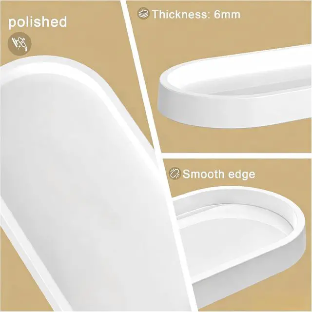 Alt view image 6 of 7 - Bathroom Tray,Vanity Tray,Perfume Tray for Makeup,Perfume,Trinket