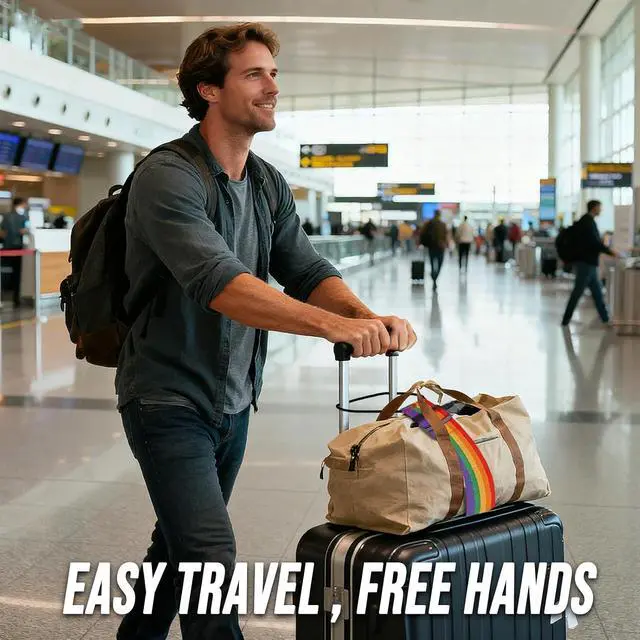 Alt view image 2 of 6 - Luggage Straps for SuitcasesMulti-Use Strong Adjustable Luggage Connector Straps, Durable, Waterproof, Bungee StrapsTravel Suitcase Essential Travel Essentials (Black 2PCS)