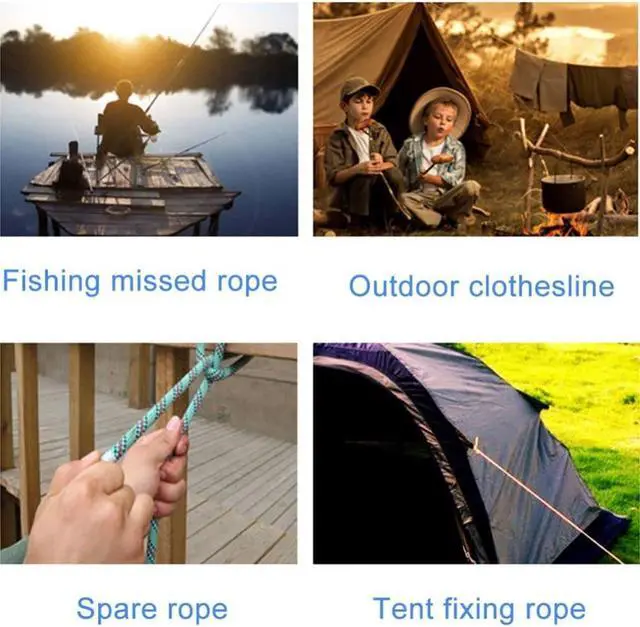 Alt view image 5 of 7 - 26ft Retractable Clothesline Portable Camping Travel Clothes Line Elastic Adjustable Clothesline for Outdoor/Indoor, Camping, Backyard, Hotel