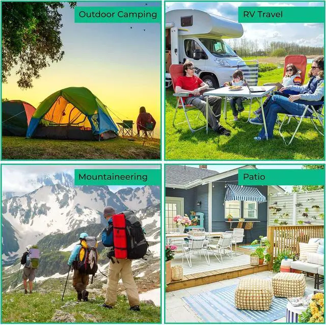 Alt view image 7 of 7 - Portable Travel Clothesline with 12 Colorful Clips & Bag, Elastic RV & Camping Clothes Line for Indoor Laundry Drying Line & Outdoor Camping Accessories (Elastic)
