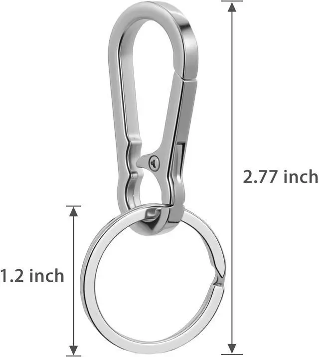 Alt view image 3 of 6 - Metal Keychains Keyring Clip Holder Organizer Key Chain Ring For Accessories Women Men, Home Car Keys