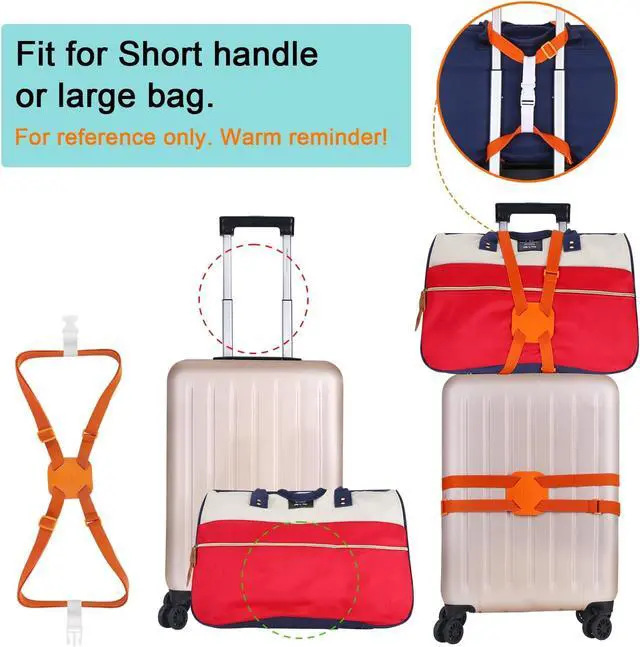 Alt view image 2 of 7 - Luggage Straps Bag Bungee Luggage Straps Suitcase Adjustable BeltAdd a Bag Easy to Travel Suitcase Elastic Strap Belt