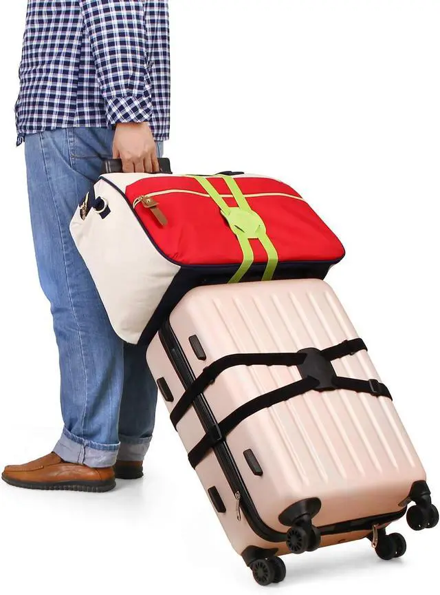 Alt view image 7 of 7 - Luggage Straps Bag Bungee Luggage Straps Suitcase Adjustable BeltAdd a Bag Easy to Travel Suitcase Elastic Strap Belt