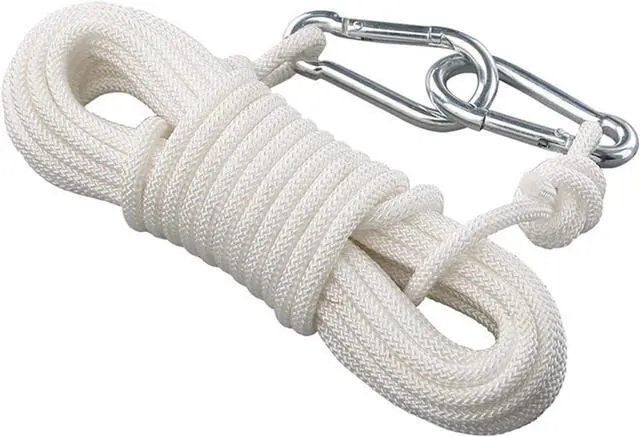 Main image of Clothesline Clothes Drying Rope Portable Travel Clothesline Adjustable for Indoor Outdoor Laundry Clothesline, Perfect Windproof Clothes Line, Hanger for Camping Travel & Home Use(White)