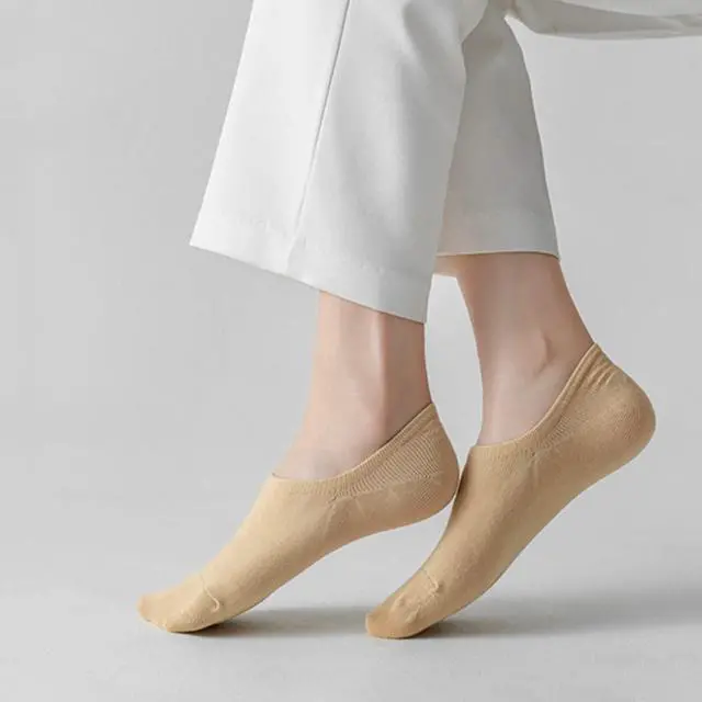 Alt view image 2 of 5 - SIXDAYSOX Womens No Show Socks for Flats, Short Low Cut Cotton Liner Socks | 6/4 Pairs No Show Socks Womens Size 9-11 / 5-8, Thin Invisible Footies Socks for Women with Non Slip Grips