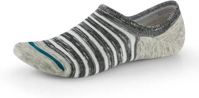 Alt view image 5 of 5 - No Show Socks for Men & Women, Low Cut with Non-Slip Heel Grip, 5 Pairs | Everyday invisible look for sneakers and casual wear. Mixed colors add style. Non-slip silicone heel grips stay put