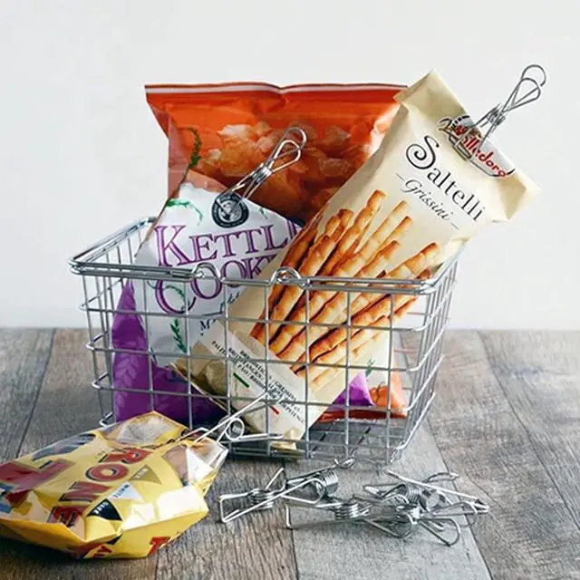 Alt view image 5 of 7 - 40 Pack Stainless Steel Clothes Pins, Stainless Steel Laundry Hanging Clothesline Clips Clothes Pegs for Washing Line Clothes Pegs Strong Card Pegs Metal Clips Fabric Clips for Clothes, Paper Files